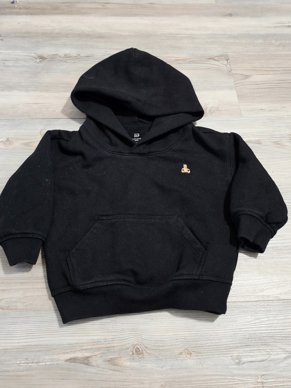 Baby Gap Black Pullover Hoodie Size 18-24m